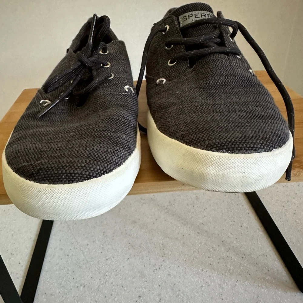 SPERRY Top-Sider Bodie Men’s Size 6 Lace-Up Memory Foam Shoes. Blue, Black, Gray